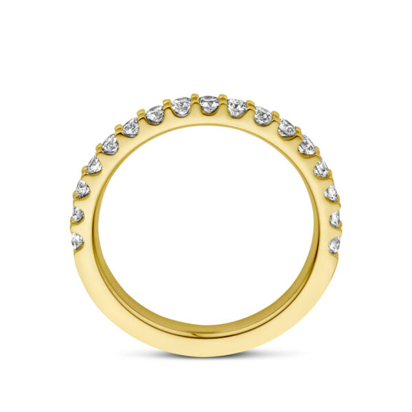 ring diamant 0.50ct h si 18K geelgoud - Afbeelding 4