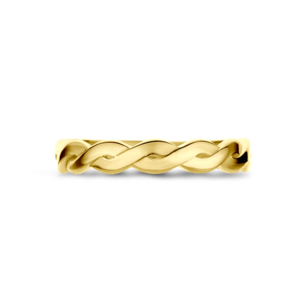 ring gedraaid 14K geelgoud - Afbeelding 4
