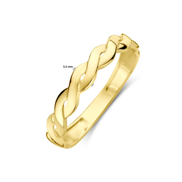 ring gedraaid 14K geelgoud - Afbeelding 5