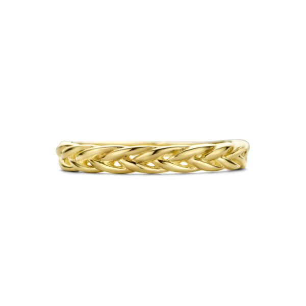 ring gevlochten 14K geelgoud - Afbeelding 4