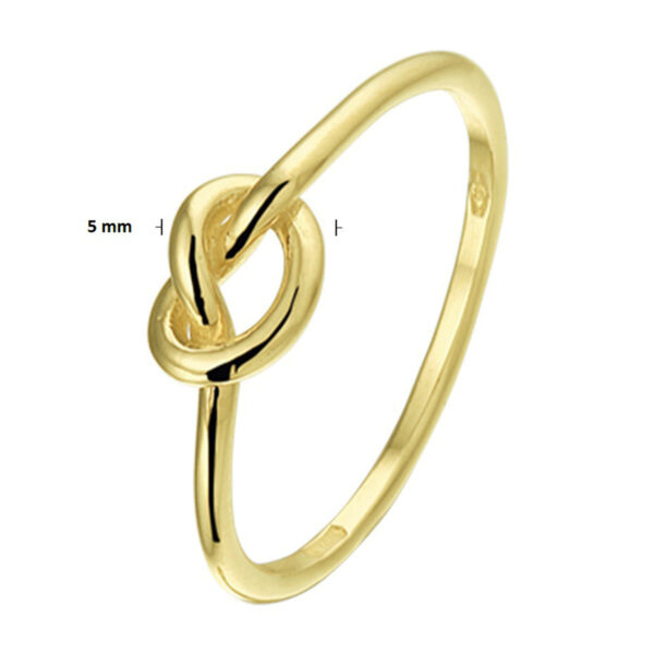 ring knoop 14K geelgoud - Afbeelding 3