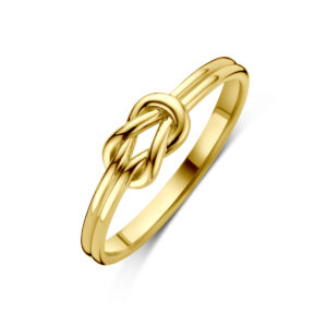 ring knoop 14K geelgoud