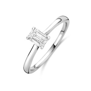 ring lab grown diamant 0.50ct h si 14K witgoud
