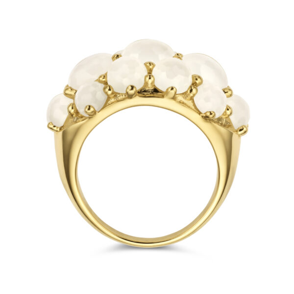 ring maanstenen 14K geelgoud - Afbeelding 4