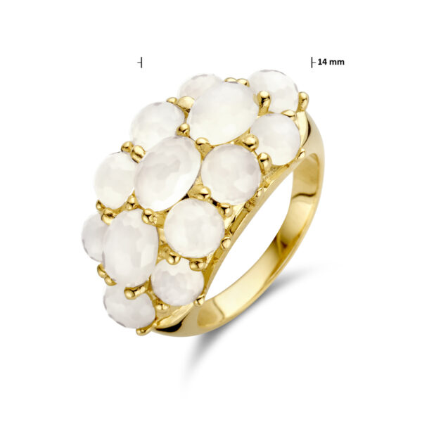 ring maanstenen 14K geelgoud - Afbeelding 5