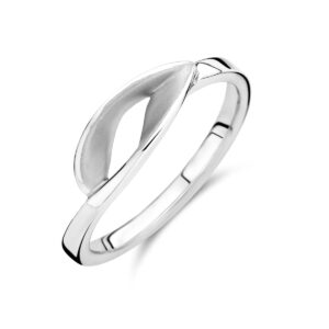 ring poli/mat zilver gerhodineerd