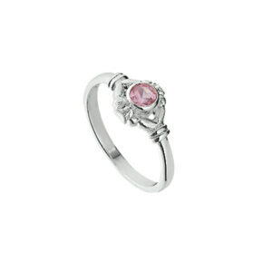 ring strass zilver wit