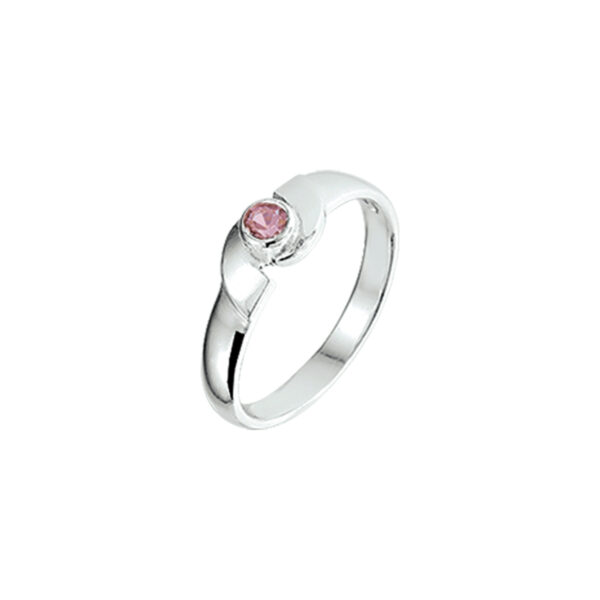 ring strass zilver wit