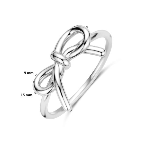 ring strik zilver gerhodineerd - Afbeelding 4