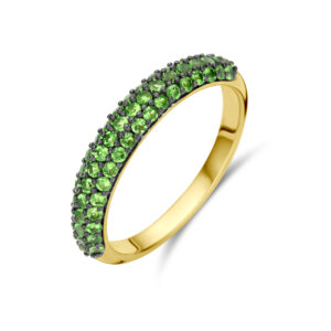 ring tsavoriet 14K geelgoud