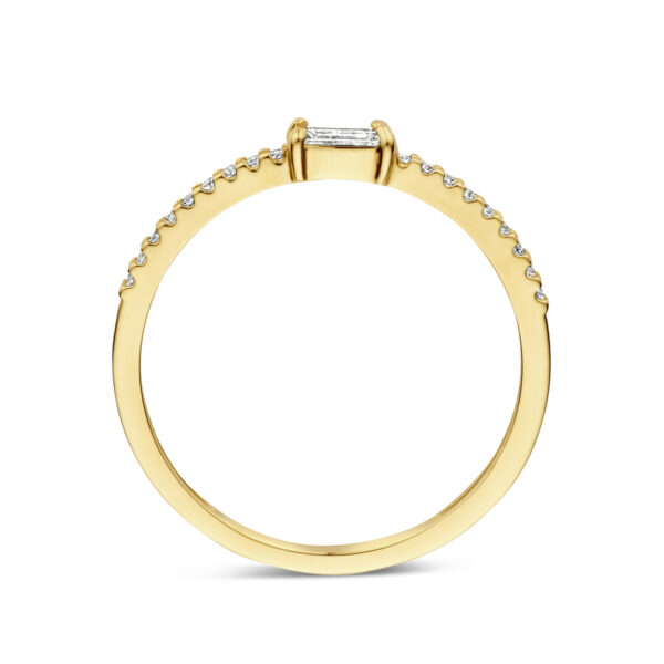 ring zirkonia 14K geelgoud - Afbeelding 3