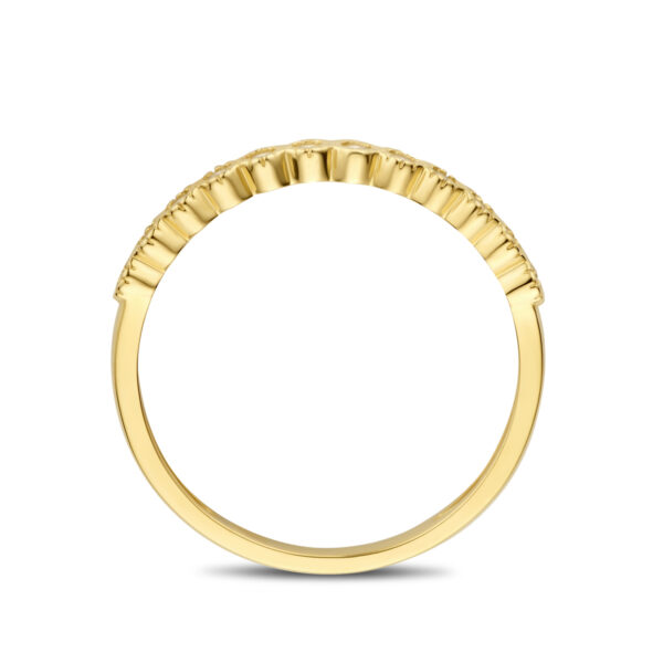 ring zirkonia 14K geelgoud - Afbeelding 3