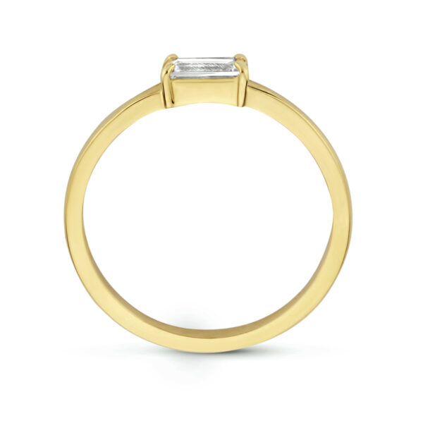 ring zirkonia 14K geelgoud - Afbeelding 3