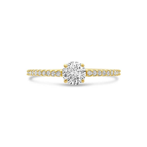 ring zirkonia 14K geelgoud - Afbeelding 4