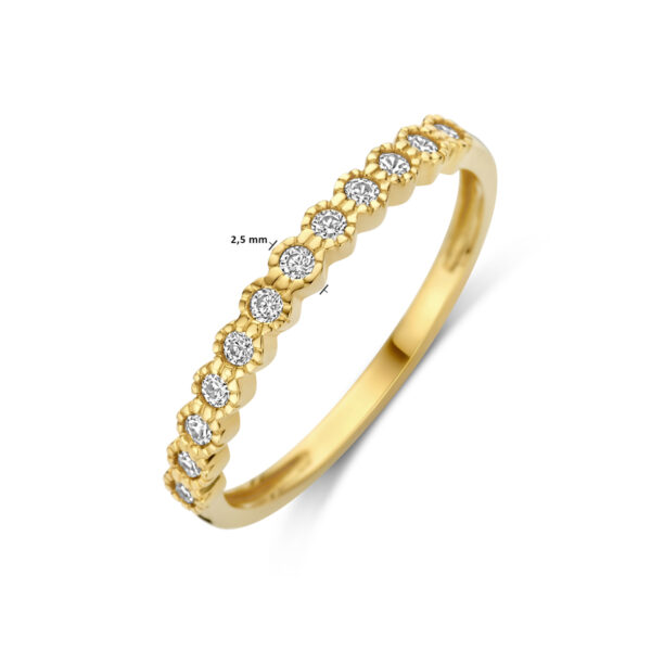 ring zirkonia 14K geelgoud - Afbeelding 5