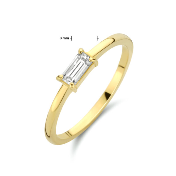 ring zirkonia 14K geelgoud - Afbeelding 5