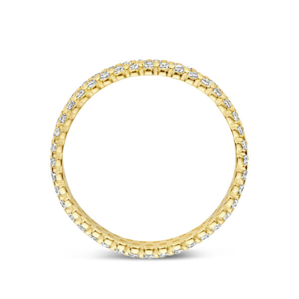 ring zirkonia 3 mm 14K geelgoud - Afbeelding 3