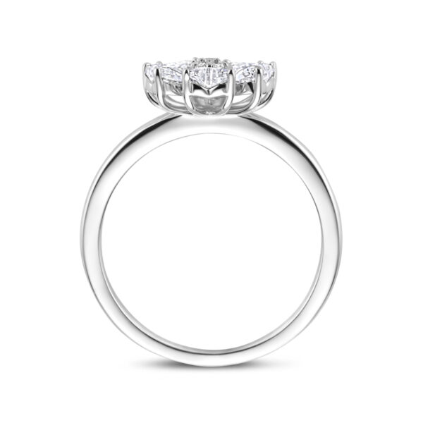 ring zirkonia zilver gerhodineerd - Afbeelding 3