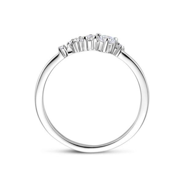 ring zirkonia zilver gerhodineerd - Afbeelding 3