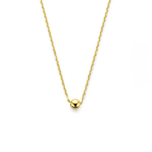 9k collier bol 41 - 43 - 45 cm 9K geel kleurig