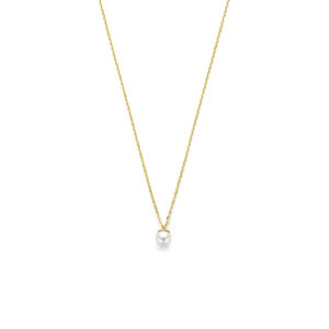 9k collier parel 41 - 43 - 45 cm 9K geel kleurig