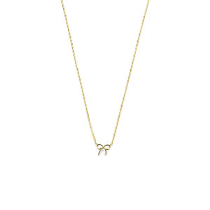 9k collier strik 41 - 43 - 45 cm 9K geel kleurig