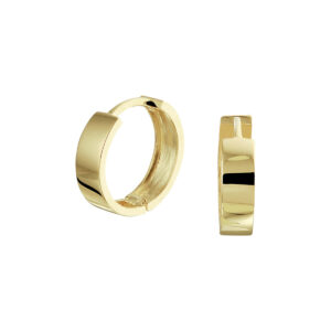 9k klapoorringen 12 mm 9K geel kleurig