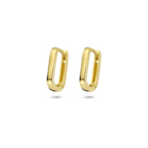 9k klapoorringen 13 mm 9K geel kleurig