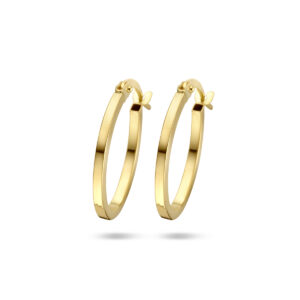 9k oorringen 18,5 mm 9K geel kleurig