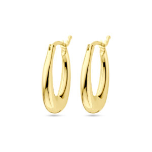 9k oorringen 20 mm 9K geel kleurig