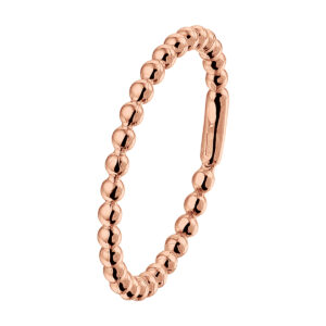 aanschuifring bolletjes 14K roségoud
