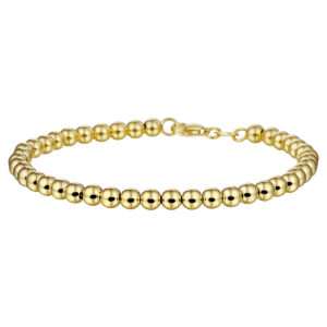 armband bolletjes 4,0 mm 18 cm 14K geelgoud