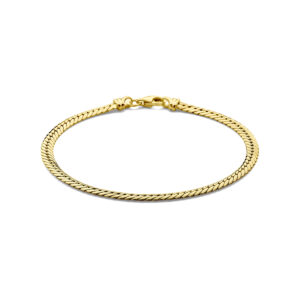 armband gourmette 3,8 mm 19 cm 14K geelgoud