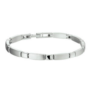 armband poli/mat 5 mm 19 cm edelstaal