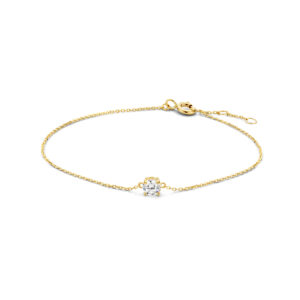 armband zirkonia 0,8 mm 16,5 - 17,5 - 18,5 cm 14K geelgoud