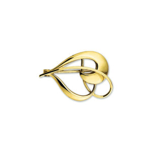 broche poli 14K geelgoud