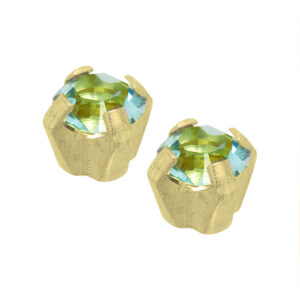 caflon schietknopjes 18 krt. goud blauw zirkonia caflon push through systeem