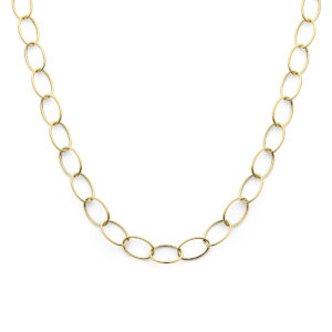 collier 9,5 mm 42 + 3 cm 14K geelgoud