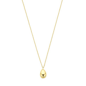 collier druppel 42 - 45 cm 14K geelgoud