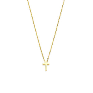 collier kruis 41 - 43 - 45 cm 14K geelgoud