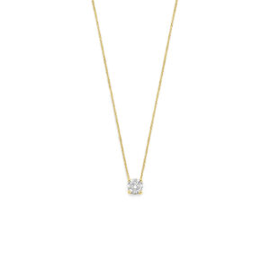 collier lab grown diamant 0.50ct g vs 41 - 43 - 45 cm 14K geelgoud