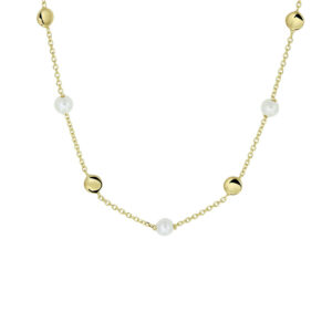 collier parel 42 - 45 cm 14K geelgoud