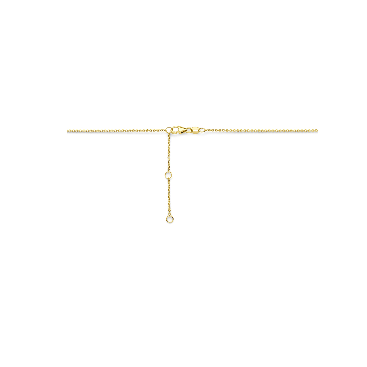 collier rondjes 40 - 42 - 44 cm 14K geelgoud - Afbeelding 3