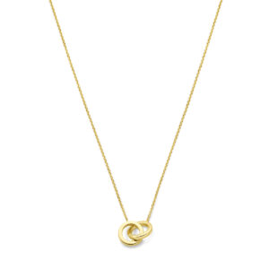 collier rondjes 40 - 42 - 44 cm 14K geelgoud