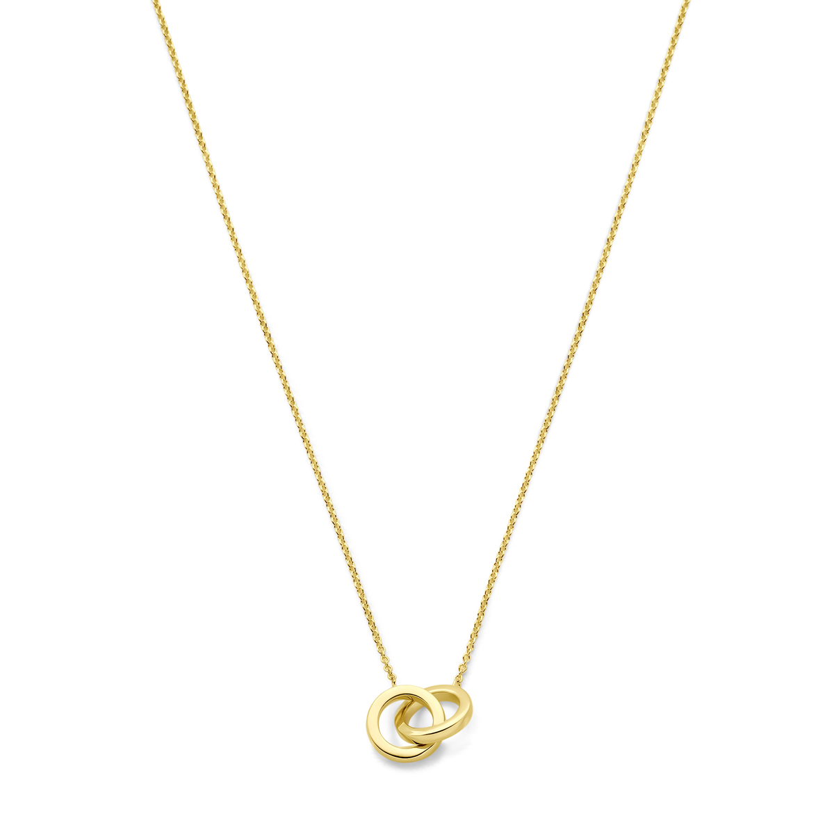 collier rondjes 40 - 42 - 44 cm 14K geelgoud