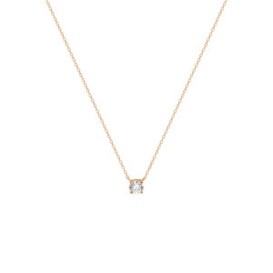 collier zirkonia 40 - 42 - 44 cm 14K roségoud