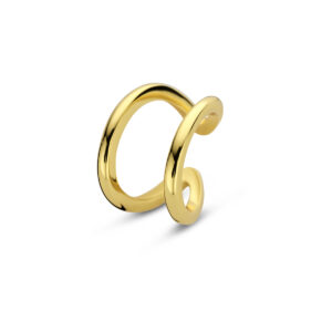 ear cuff 12 mm 1 micron zilver verguld (geel)