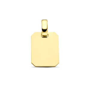 graveerhanger 18 mm 14K geelgoud