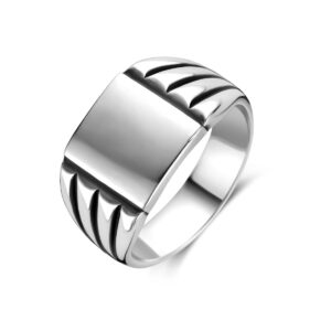 graveerring oxi zilver geoxideerd