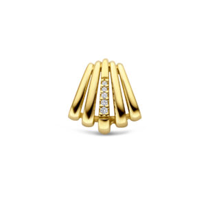 hanger diamant 0.03ct h si 14,5 mm 14K geelgoud